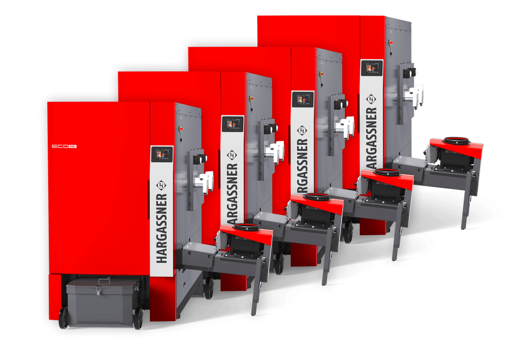 Houtsnipper biomassa cascade energiesysteem Hargassner ECO-HK
